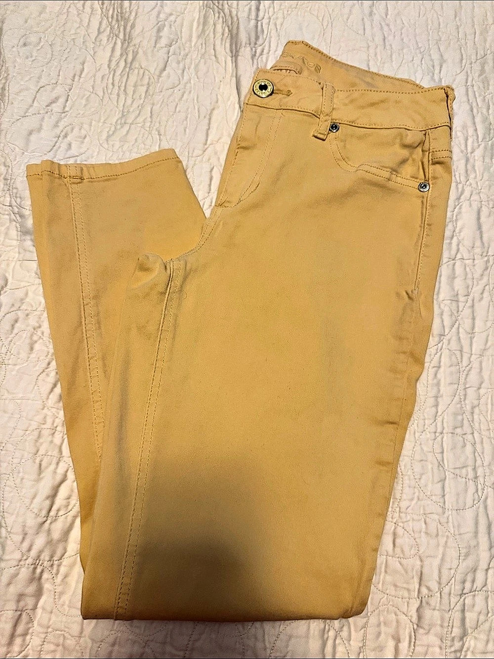 Maurices Skinny Pants in Yellow Size M-S Like New